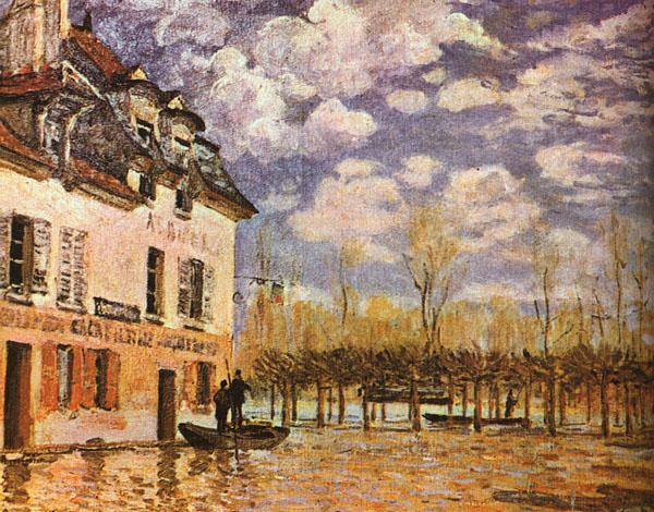 Alfred Sisley Boat During a Flood France oil painting art